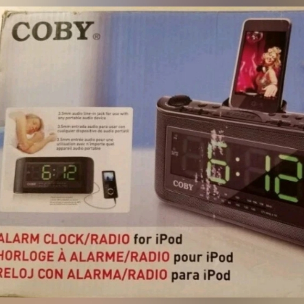Coby Alarm Clock Radio for iPod CSMP120